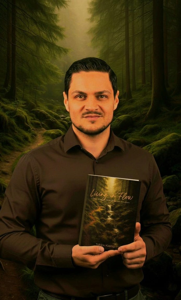 Porträt eines Mannes mit geteilter Gesichtshälfte: eine Seite im Anzug, die andere im Casual-Look.